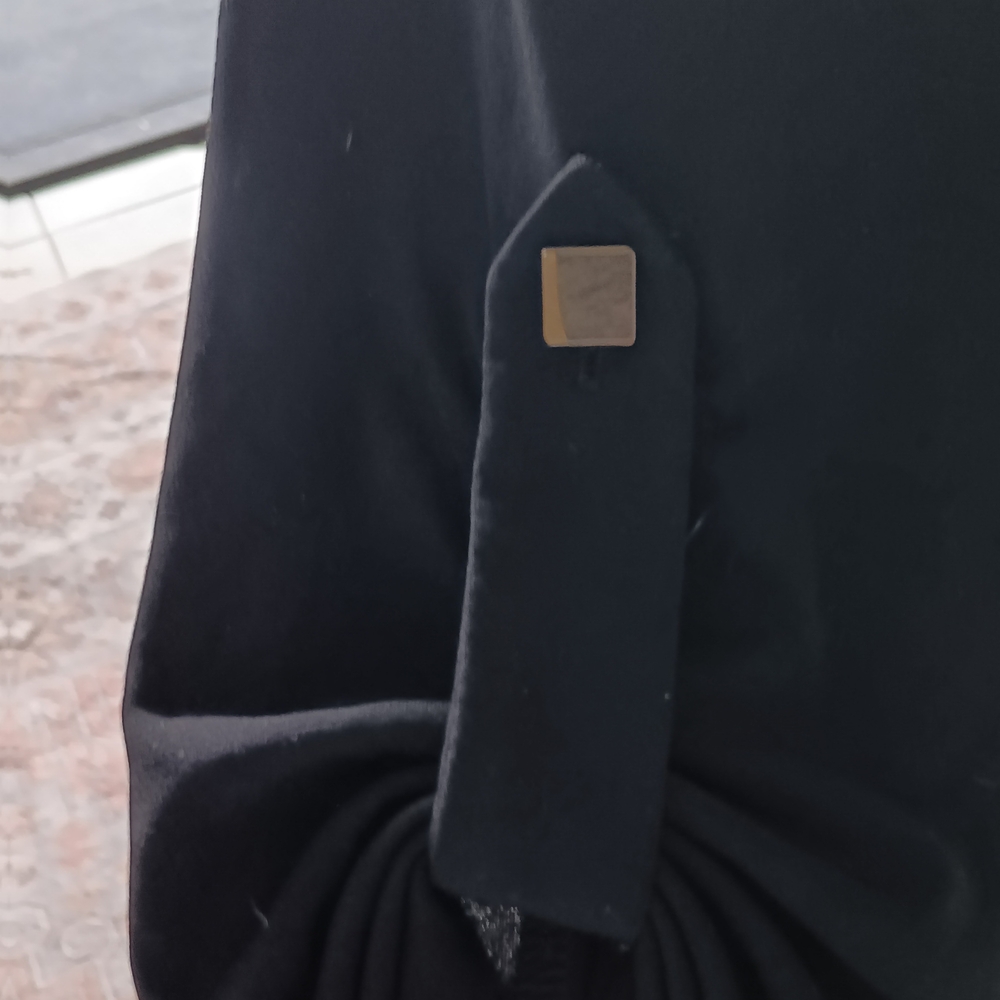 Calvin Klein Black Long Sleeve Stretchy Wrap 10 Dress - Picture 5 of 6